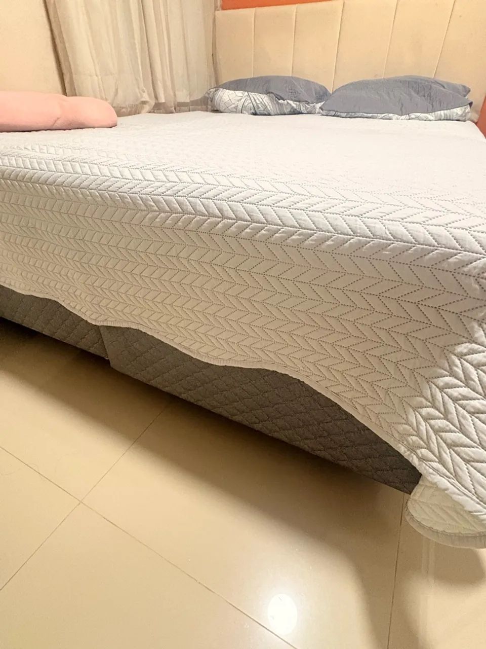 Cama casal queen (base e colchão) - Foto 2