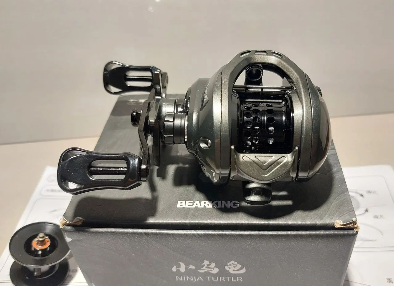 Carretilha de pesca NOVA, com 2 carretéis  - Foto 4