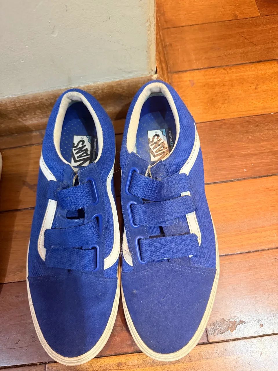 tênis vans old skool v azul 44