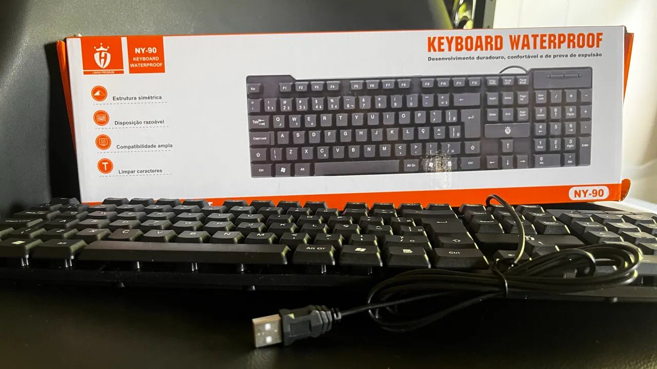 Teclado com fio usb  - Foto 3