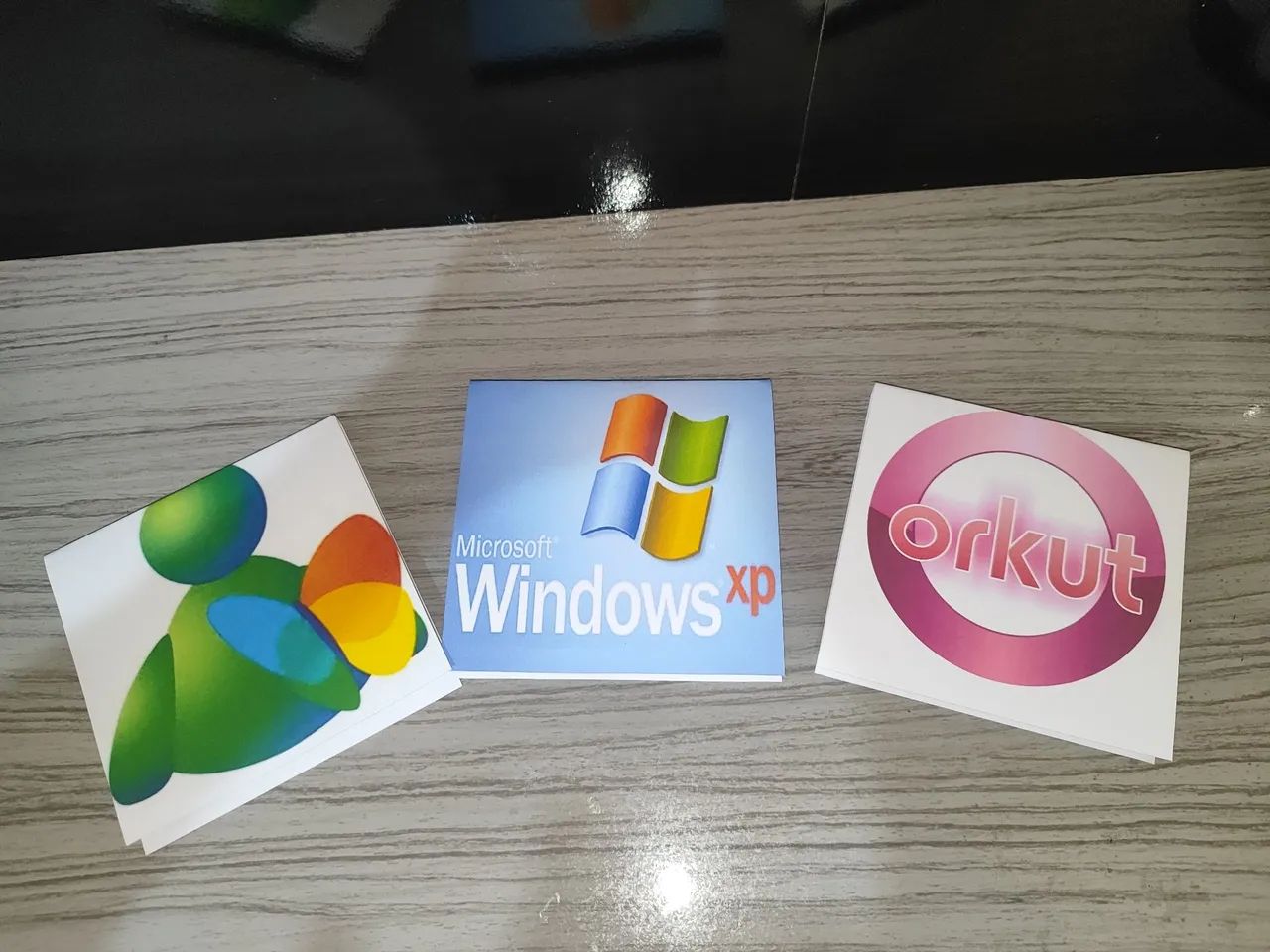 Kit com 3 blocos de nota, windows Paint, Orkut MSN Mensseger  - Foto 4