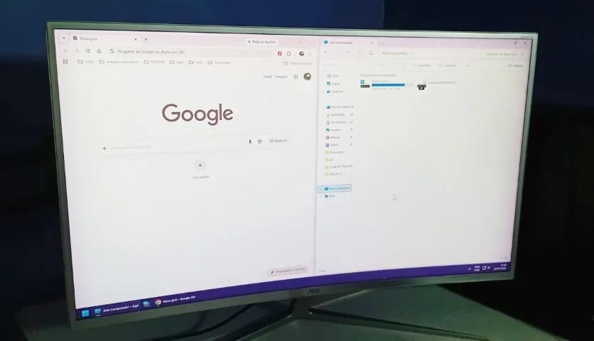Monitor Curvo 40 polegadas aoc c4008vh8 Full hd - Foto 4