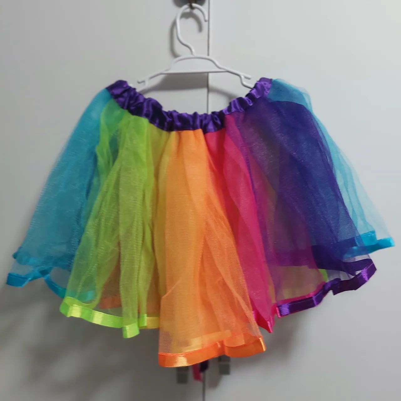 Saia tule colorida - Foto 3