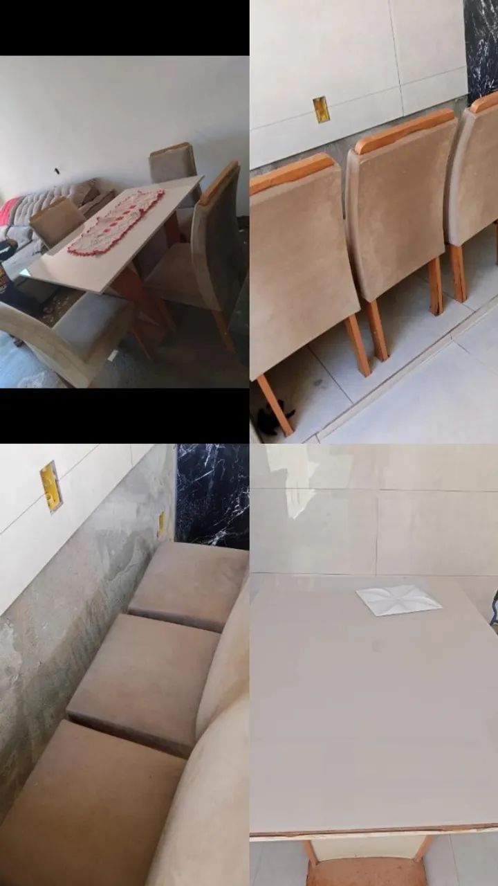 Mesa de jantar 4 lugares 