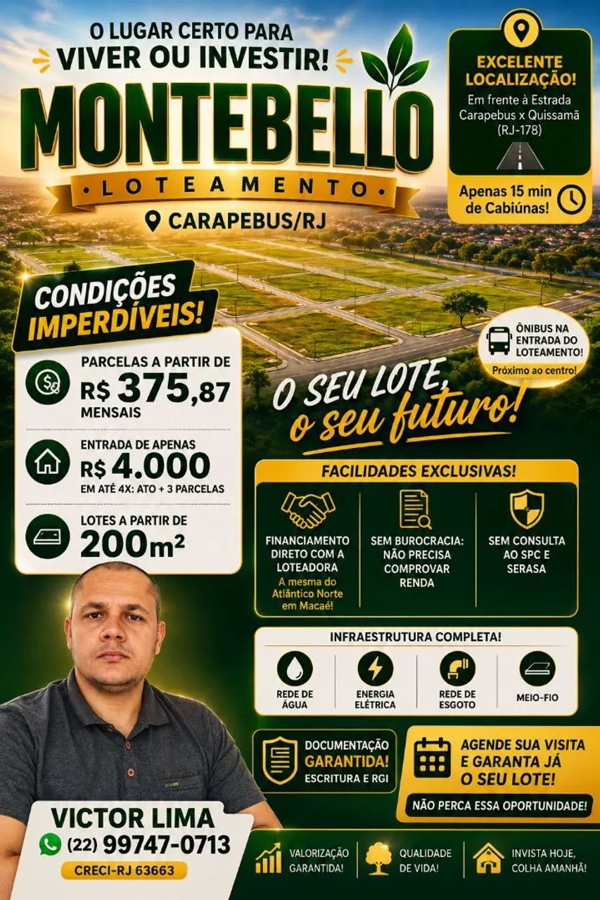 Loteamento Montebello em Carapebus 