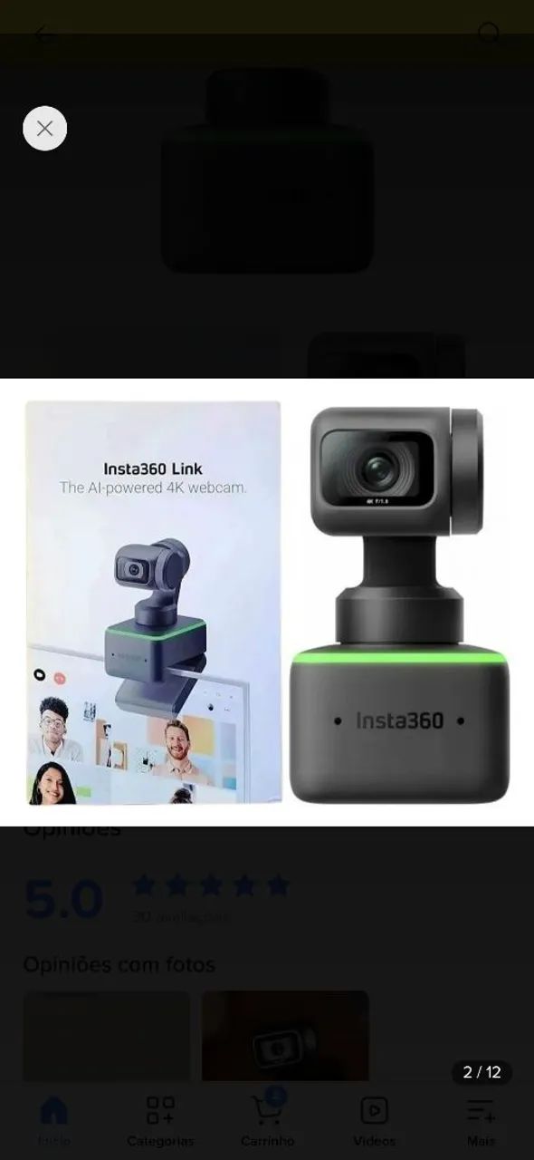 câmera Insta360 - Foto 3