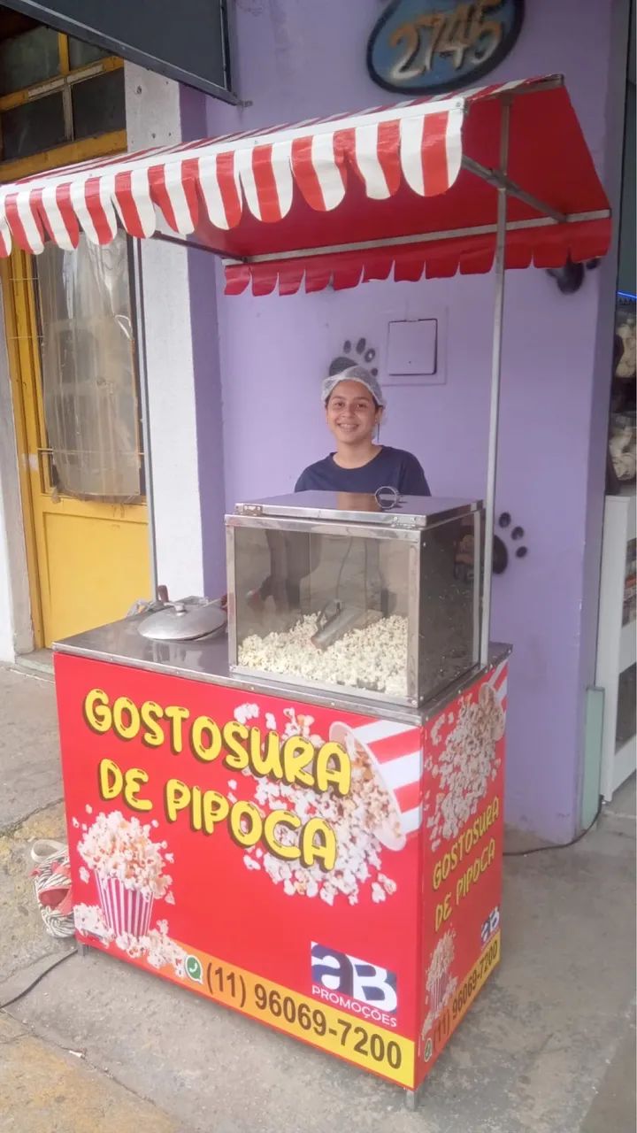 2 Barracas uma pipoca e a outra de algodão doce  - Foto 2