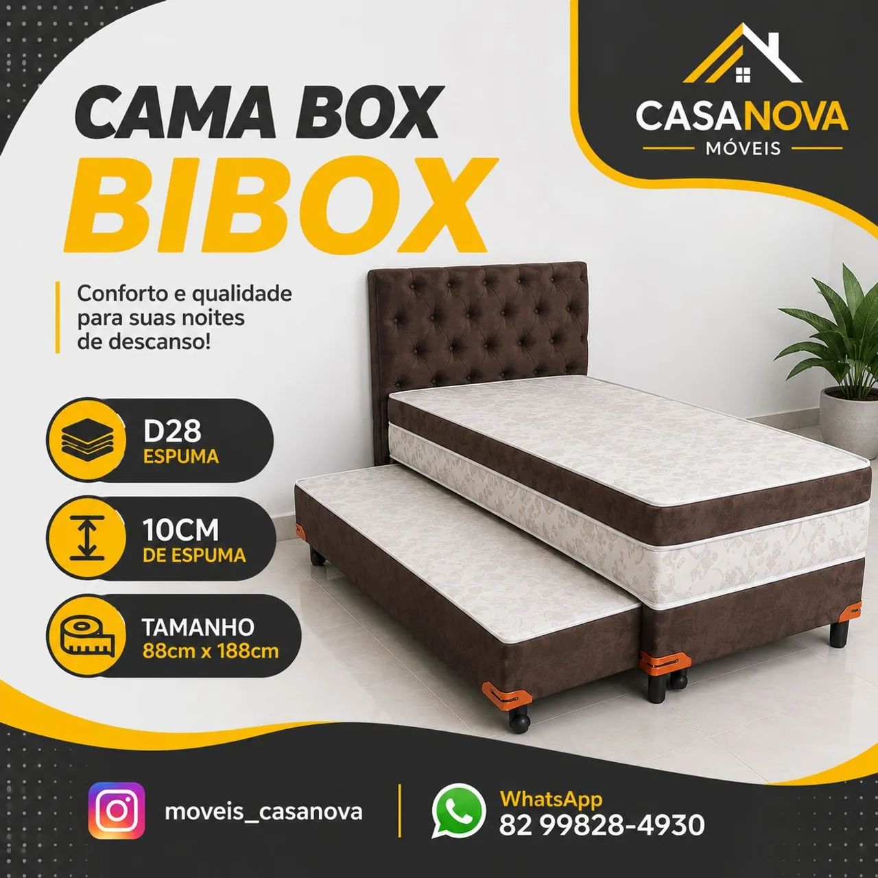 Cama Bibox 10cm
