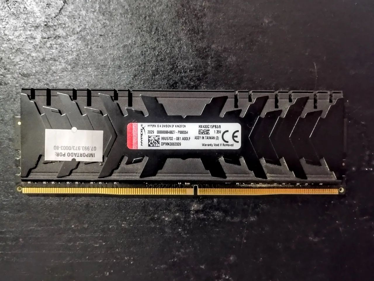 Memória RAM HyperX 8gb 3000mhz - Foto 2
