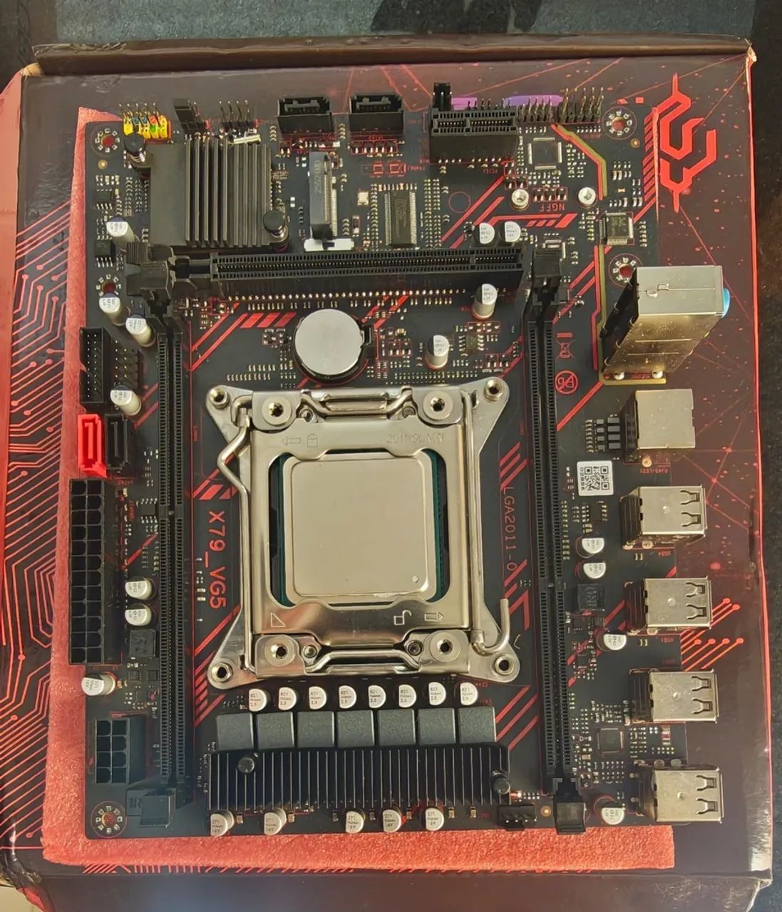 Placa-mãe ZSUS X79-VG5 com processador - Foto 2