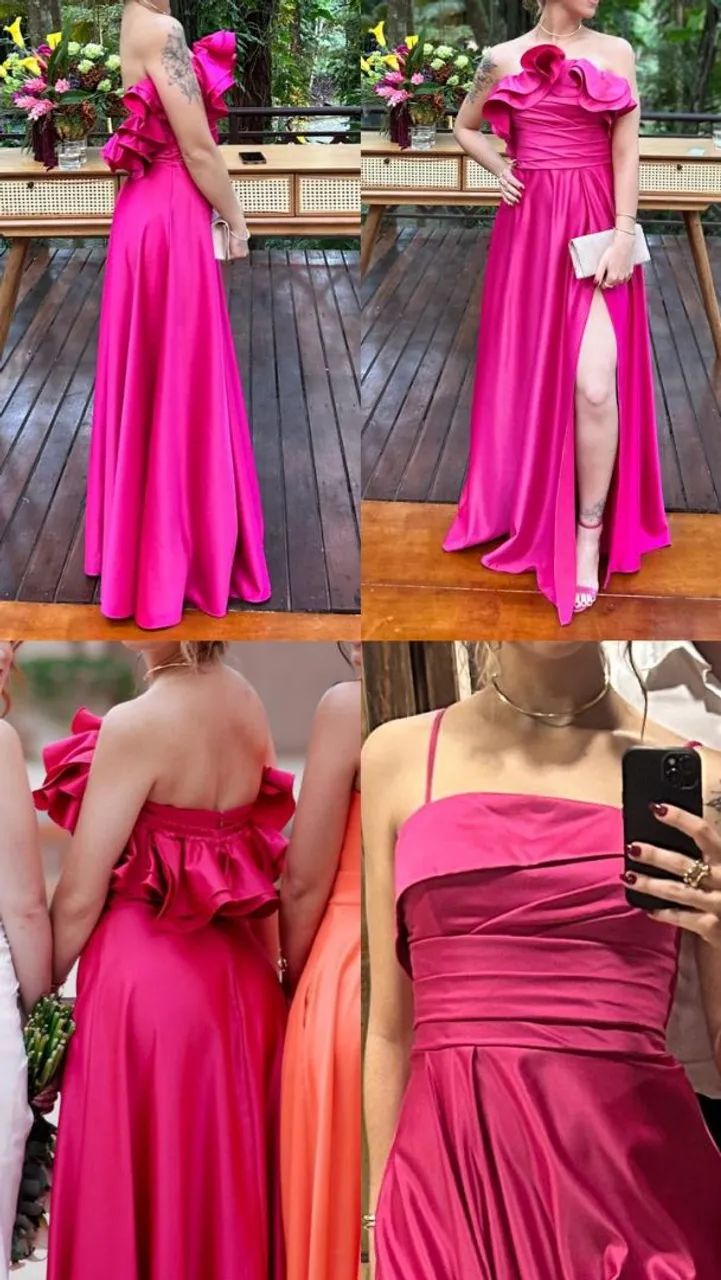 VESTIDO DE FESTA - ROSA