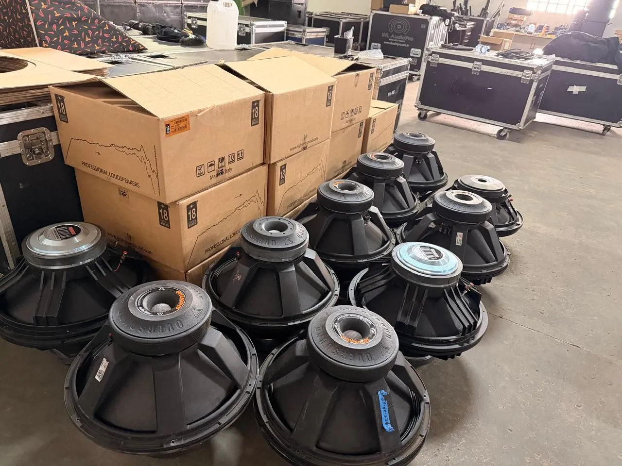 Auto falantes profissionais 18 polegadas