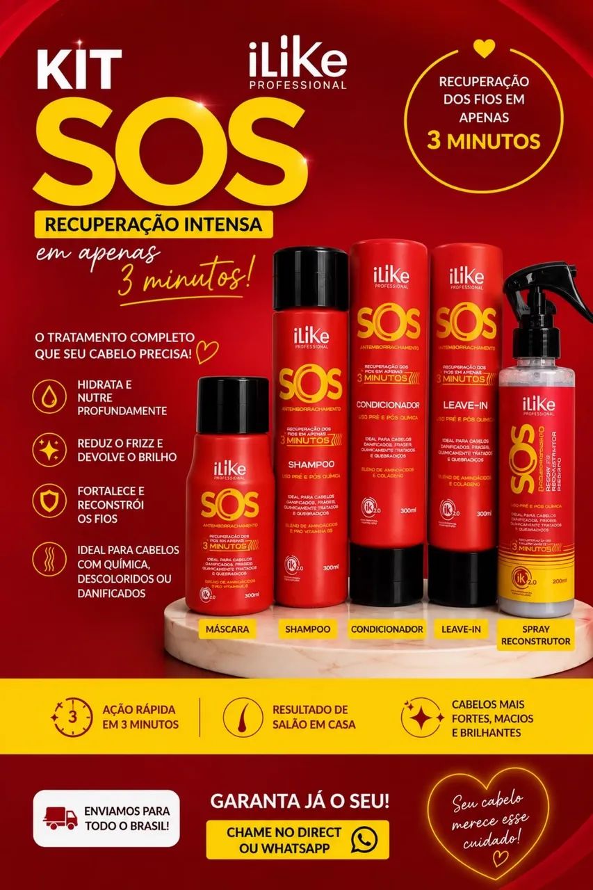 Kit para cabelo 