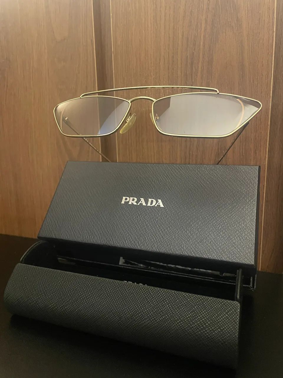 Óculos Prada metálico  - Foto 2