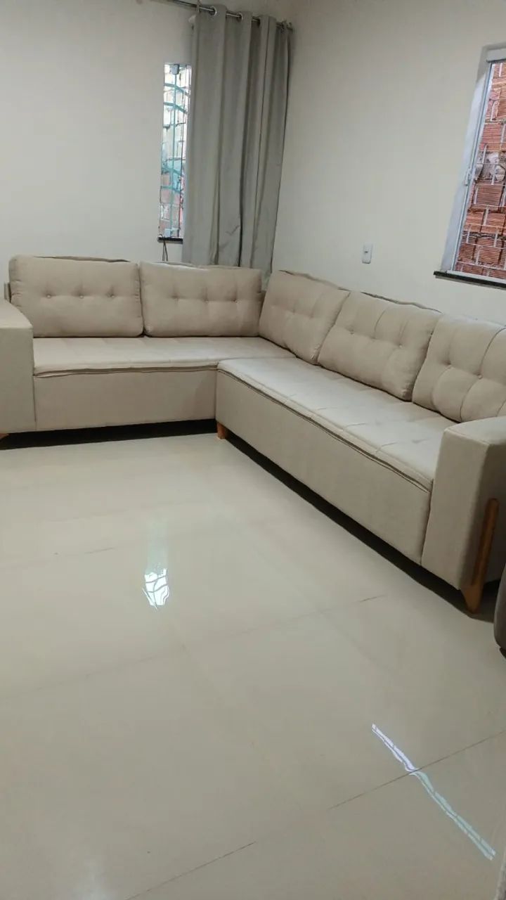 Sofá de Canto Grande (2,10m comprimento) - 75cm de Largura