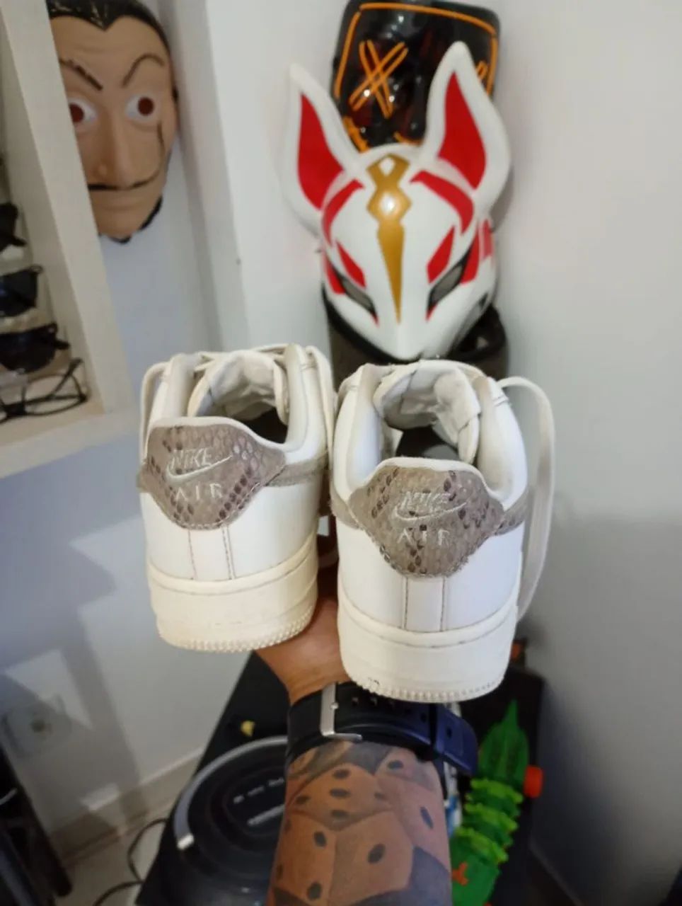 Tenis Nike Air Force 1 Low Snakeskin Phantom - Foto 4