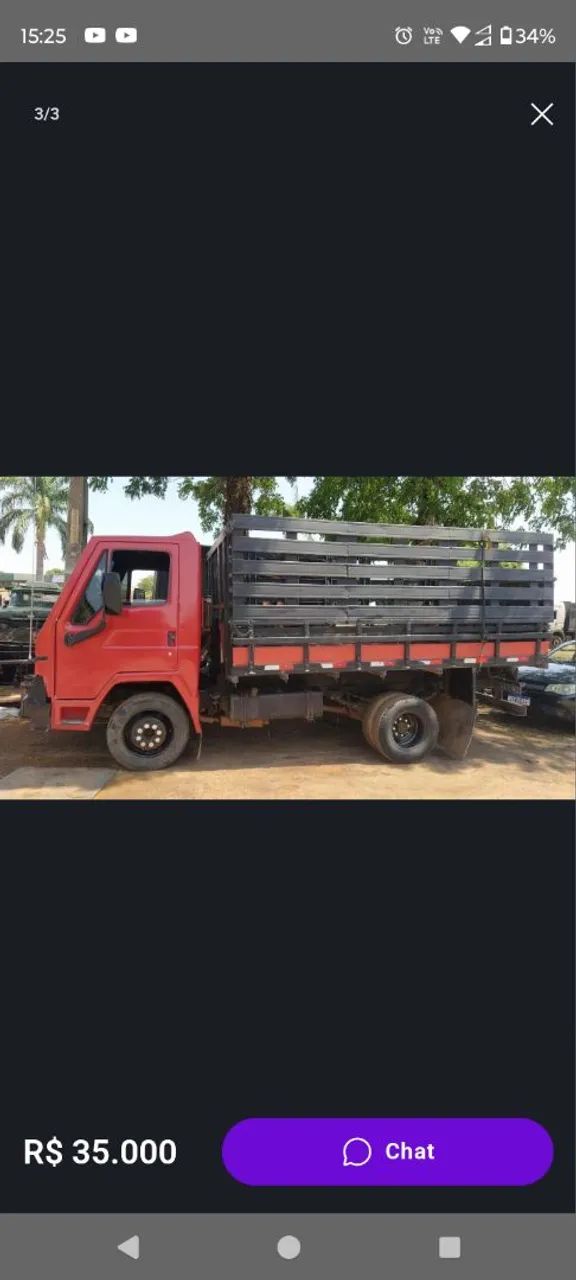 Caminhão Agrale RD 1600 ano 86 3 cilindros MWM 