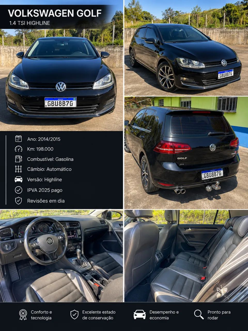 Volkswagen Golf Golf Highline 1.4 TSI 140cv Aut. 2015