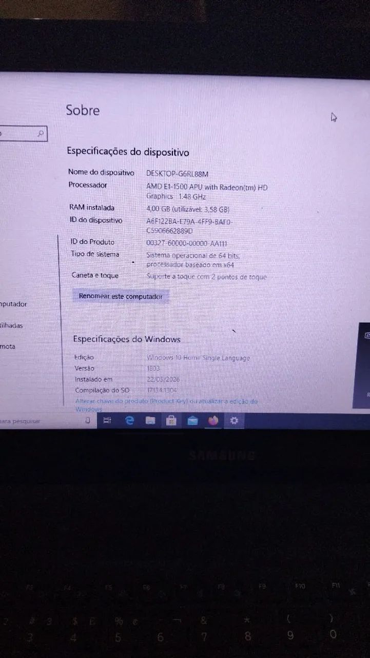 Notebook Samsung 4 gb RAM 460 gb  - Foto 2