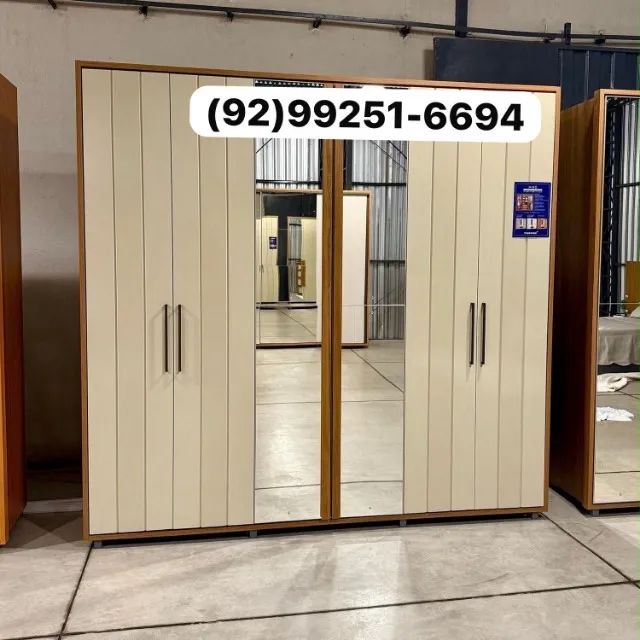 guarda roupa casal mdf bem espaçoso