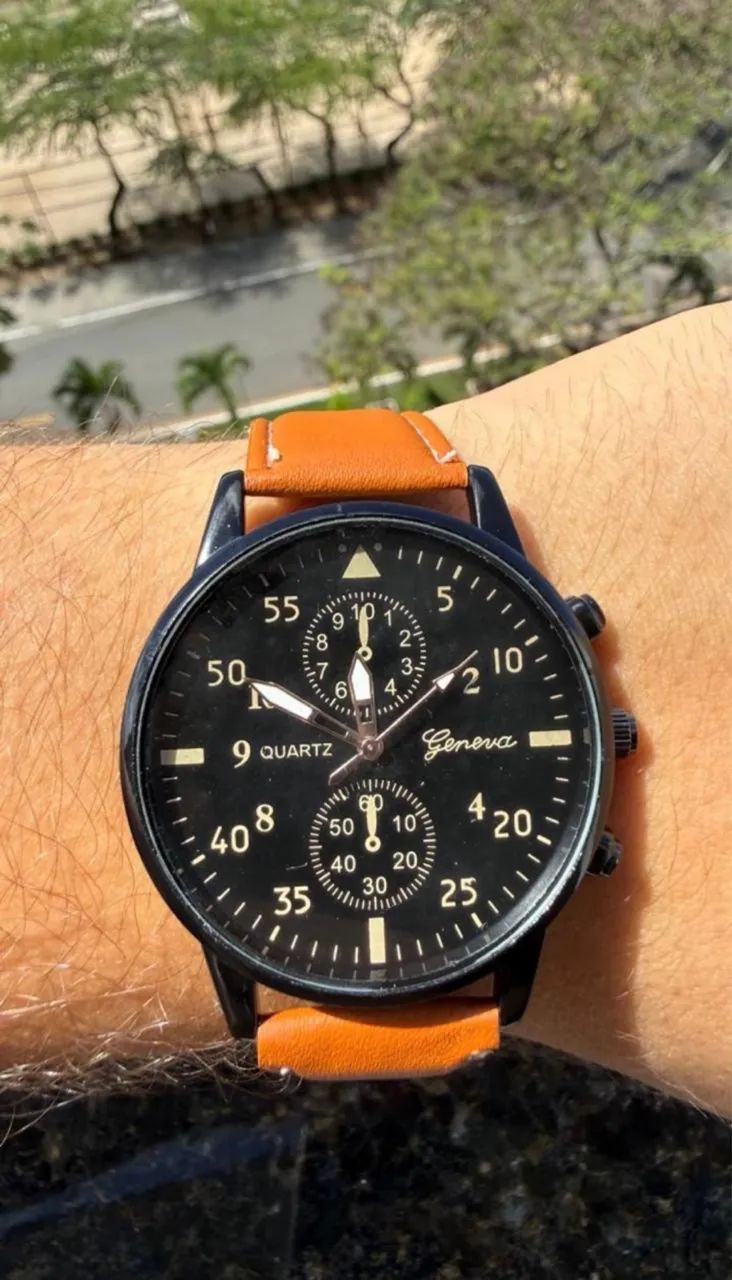 Relógio Quartz + Kit com 3 Pulseiras | Estilo Casual e Elegante - Unisex