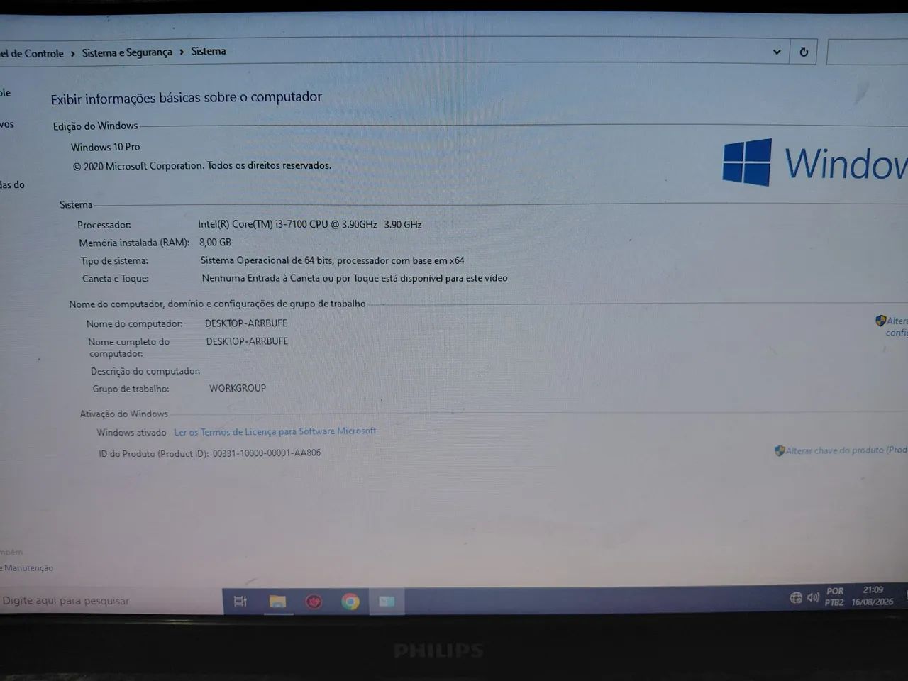 PC I3 DDR4 MONITOR TECLADO E MOUSE COMPLETO - Foto 4