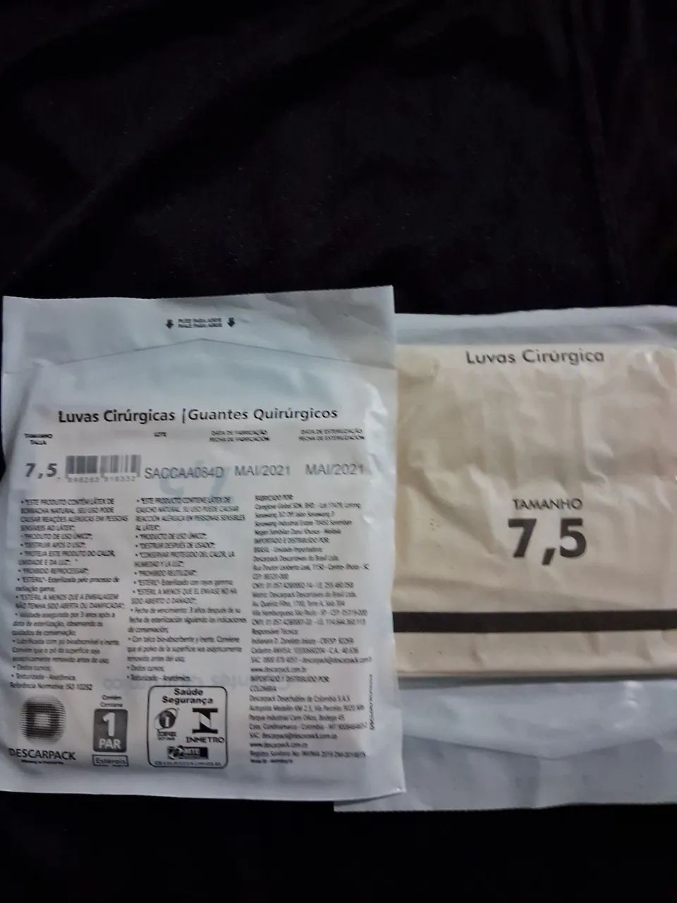 Luvas cirúrgicas descarpack
