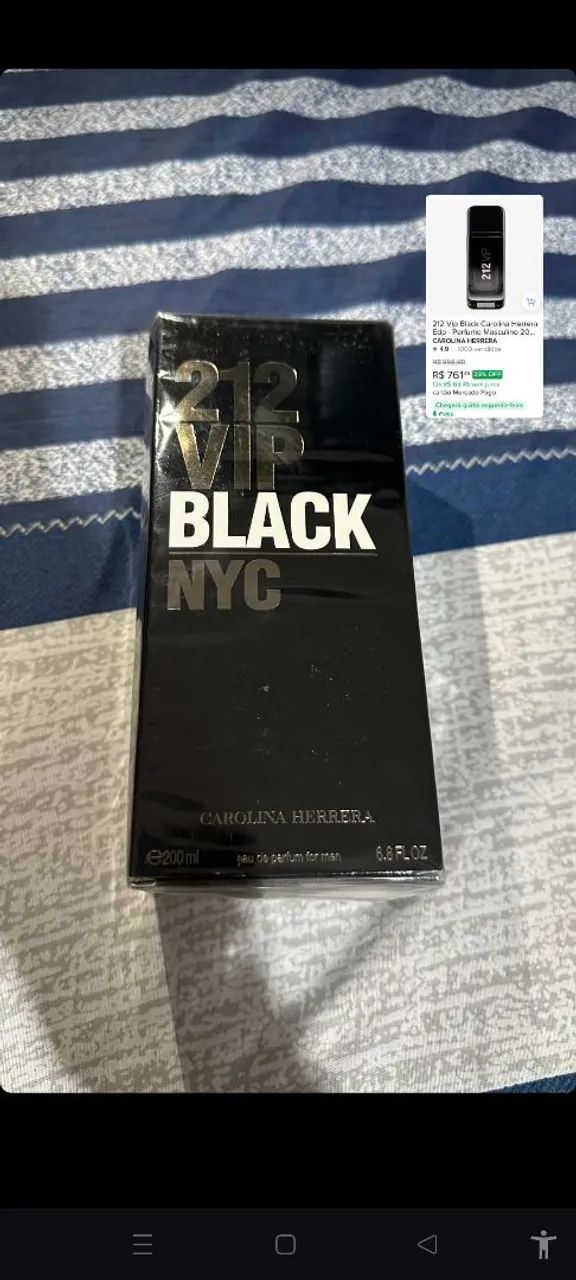 Perfume 212 vip Black 200ml