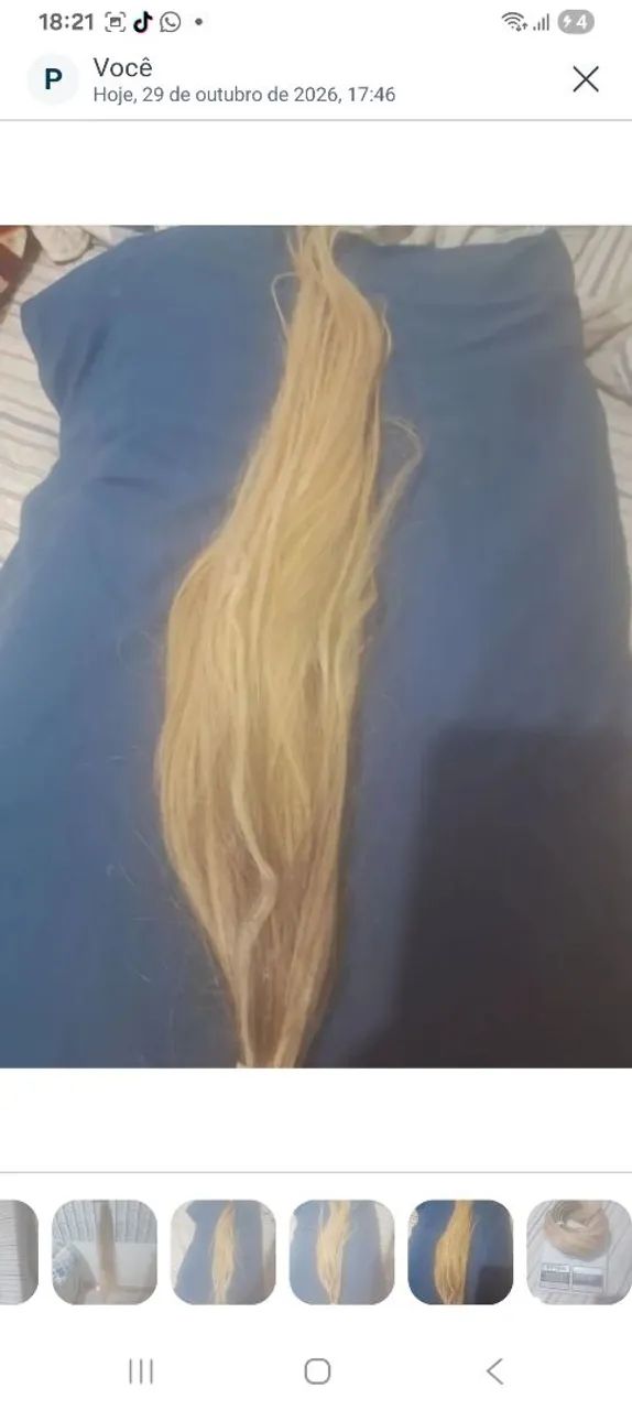 Cabelo humano loiro  - Foto 4