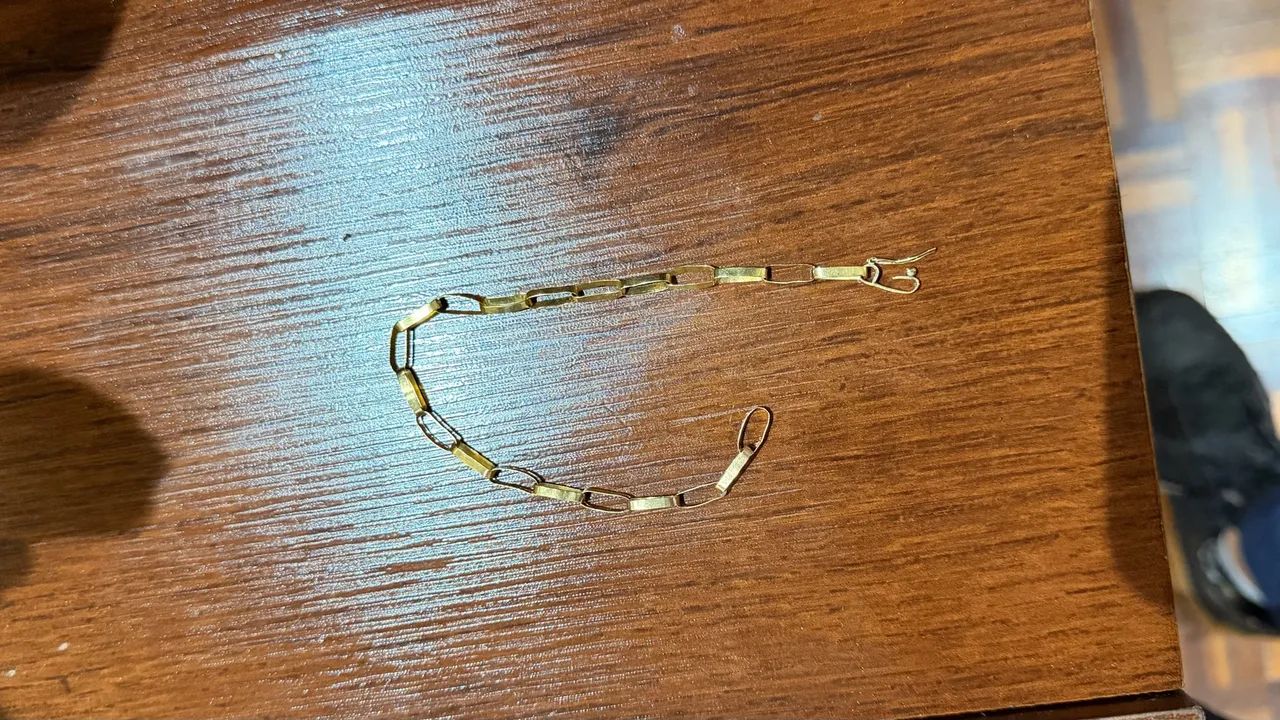 Pulseira de ouro 18k maciço 5,5  - Foto 4