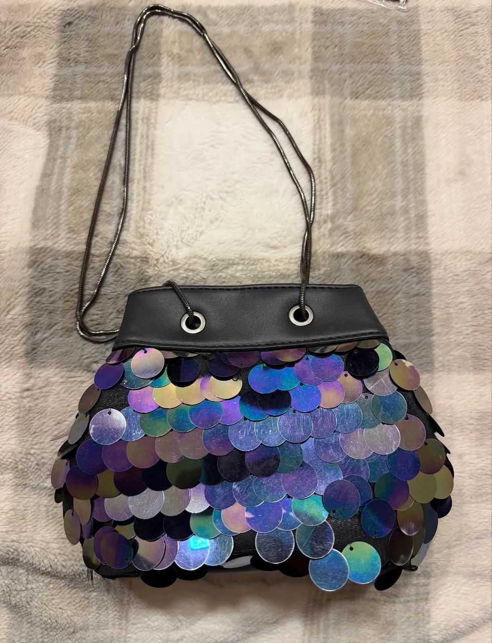 Bolsa de paetês colorida  - Foto 2