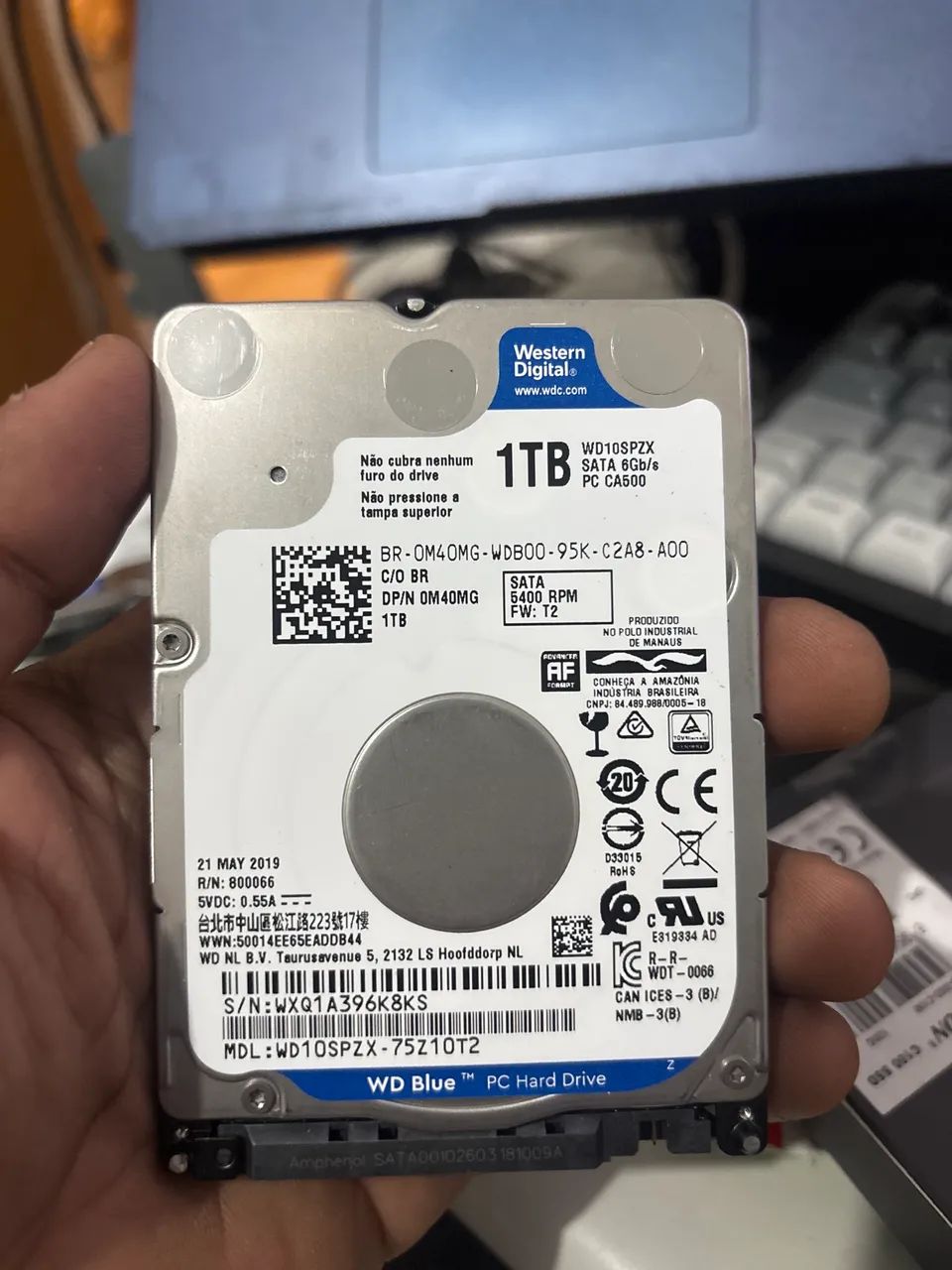 HD Western Digital 1TB 2.4