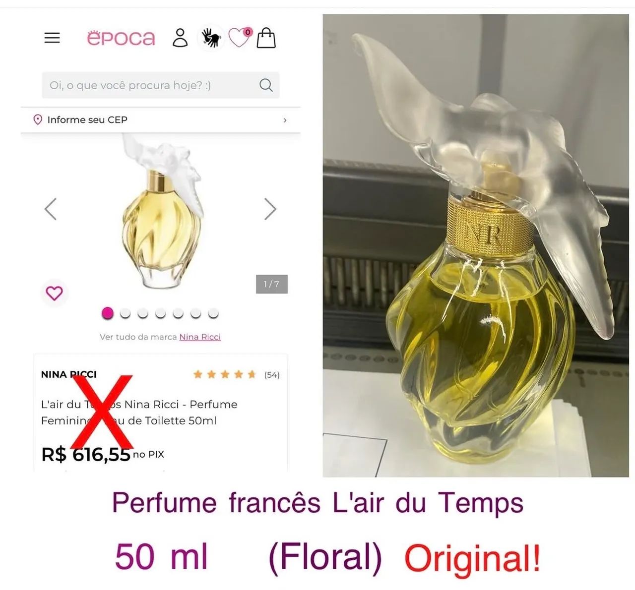 Perfume original francês NinA Ricci
