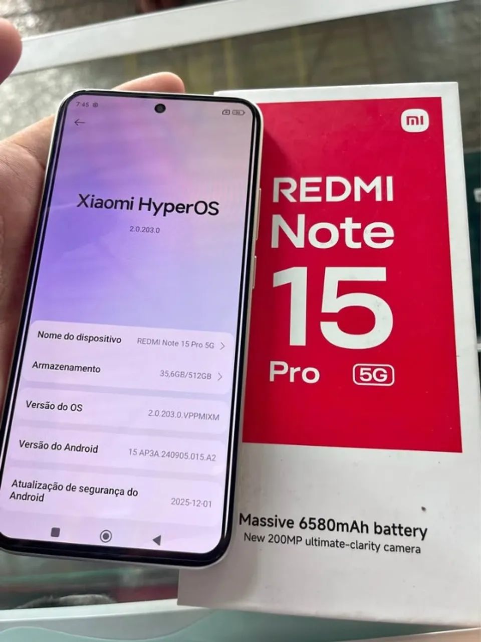 Redmi Note 15 Pro 5G Câmera 200MP 8/256GB Tela Amoled 120hz Filma 4k Aceitamos Cartões  - Foto 3