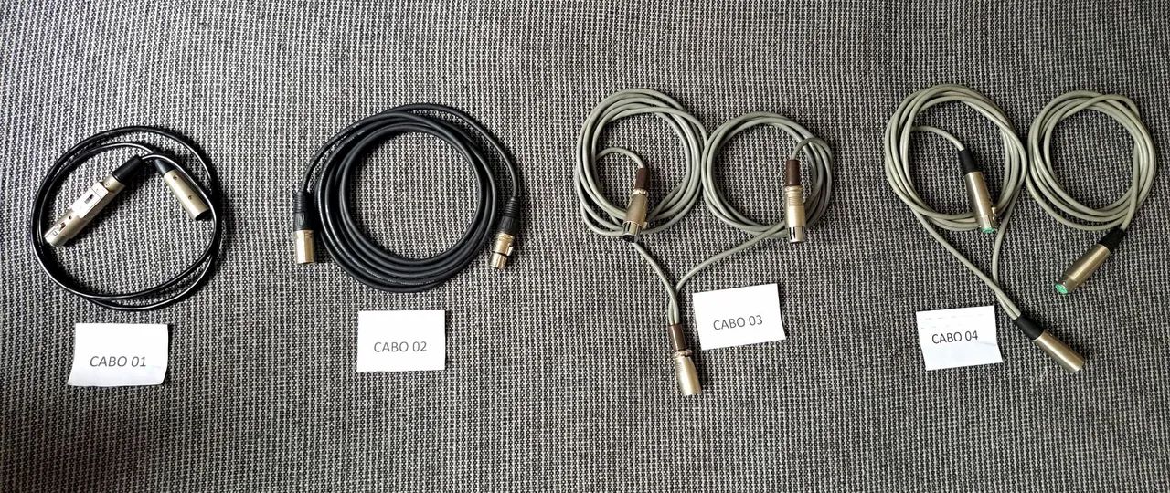 Cabos xlr em otimas condições!