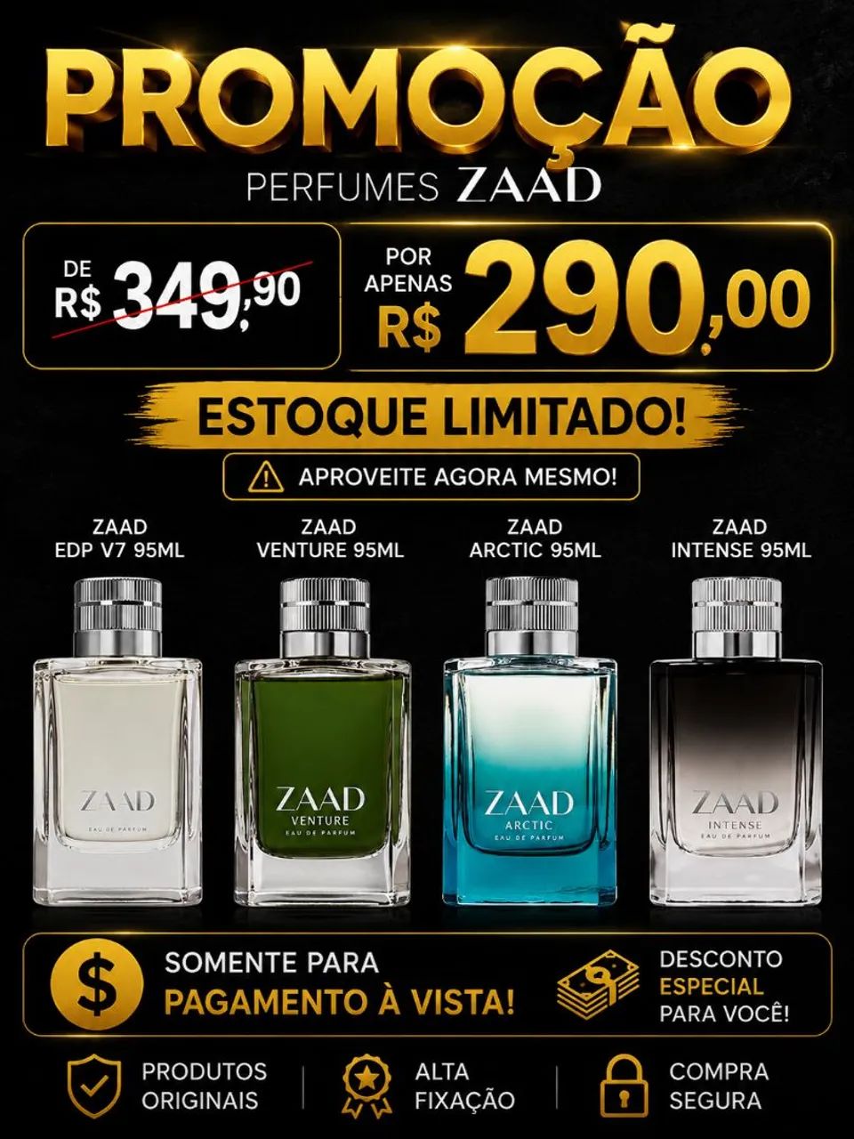 Zaad 95ml Boticário 