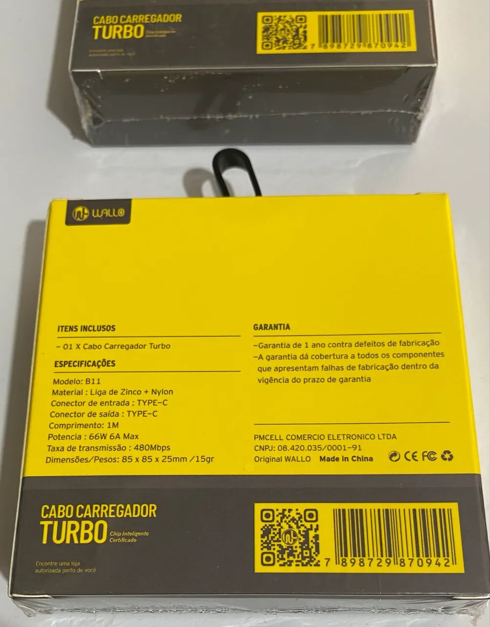 CABO PARA CARREGADOR COM DUAS CONEXÃO TIPO C  - Foto 3