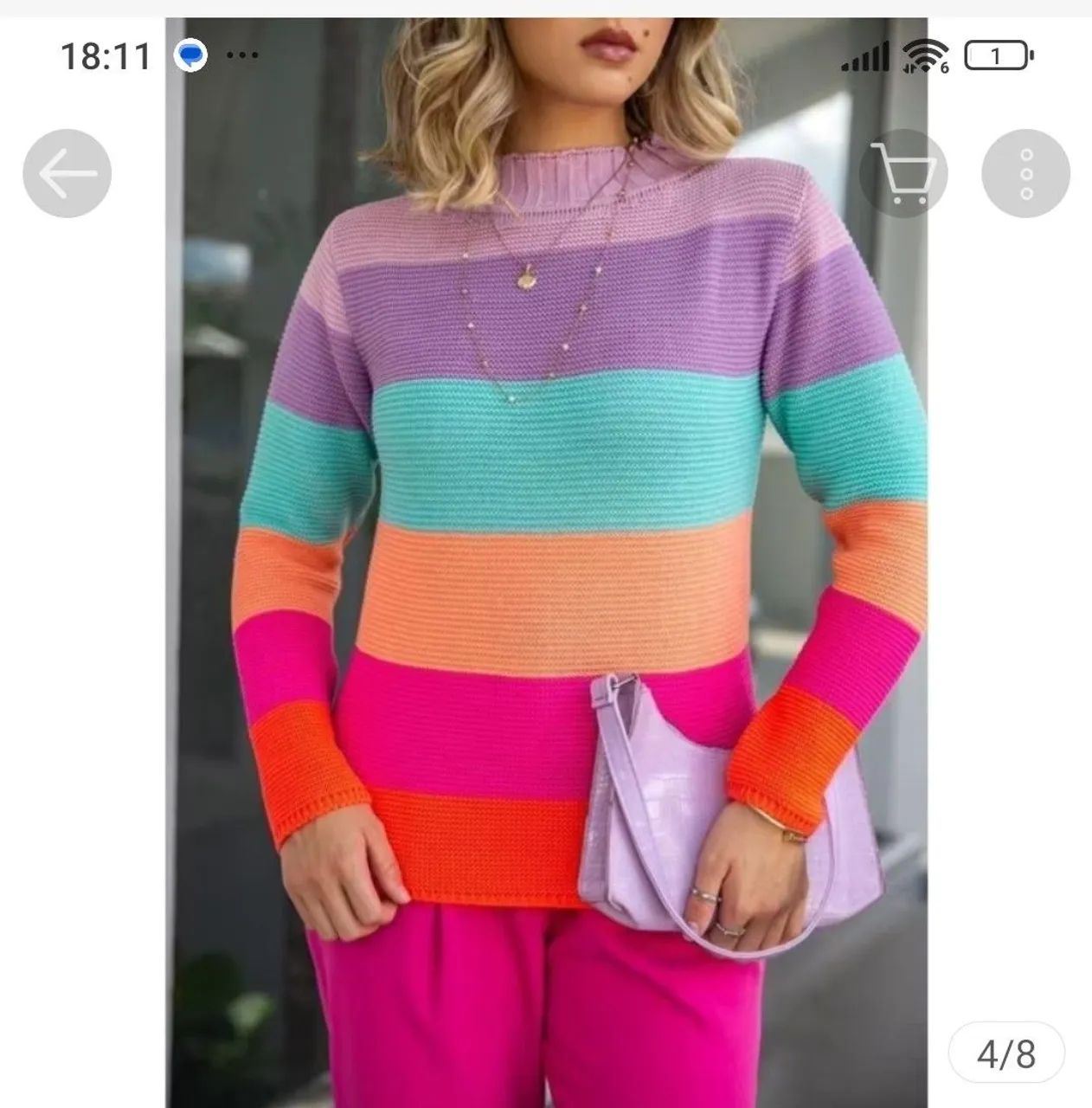 Blusa feminina de frio tricô  - Foto 4