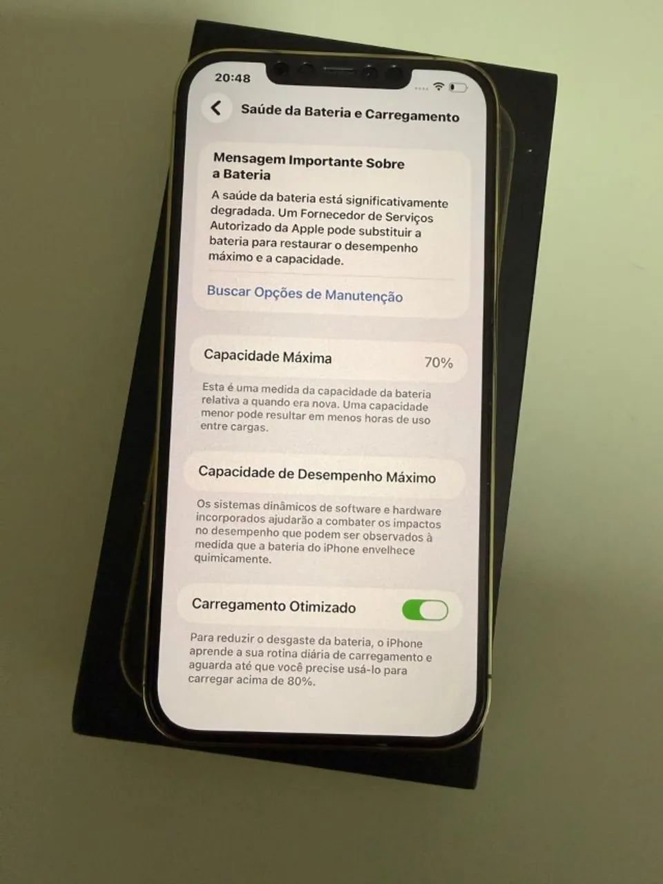 iPhone 12 Pro Max 128GB Dourado + Caixa e Cabo - Foto 5