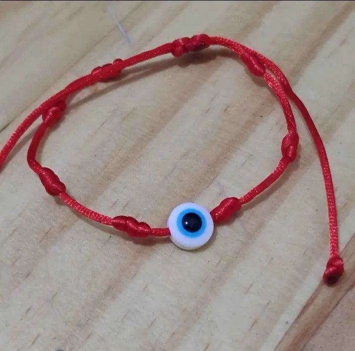 Pulseira 7 nós olho grego. Amuleto de proteção espiritual  - Foto 2