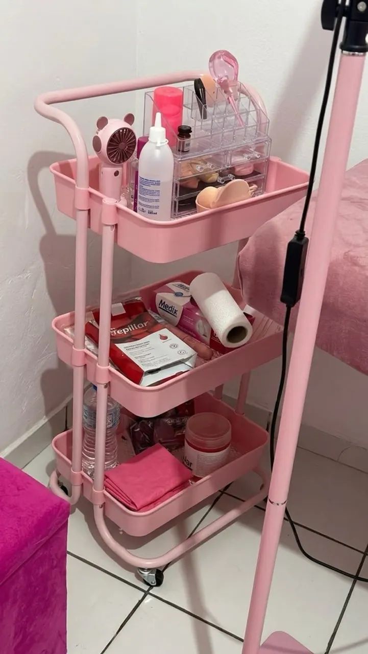 Carrinho auxiliar rosa - Foto 2