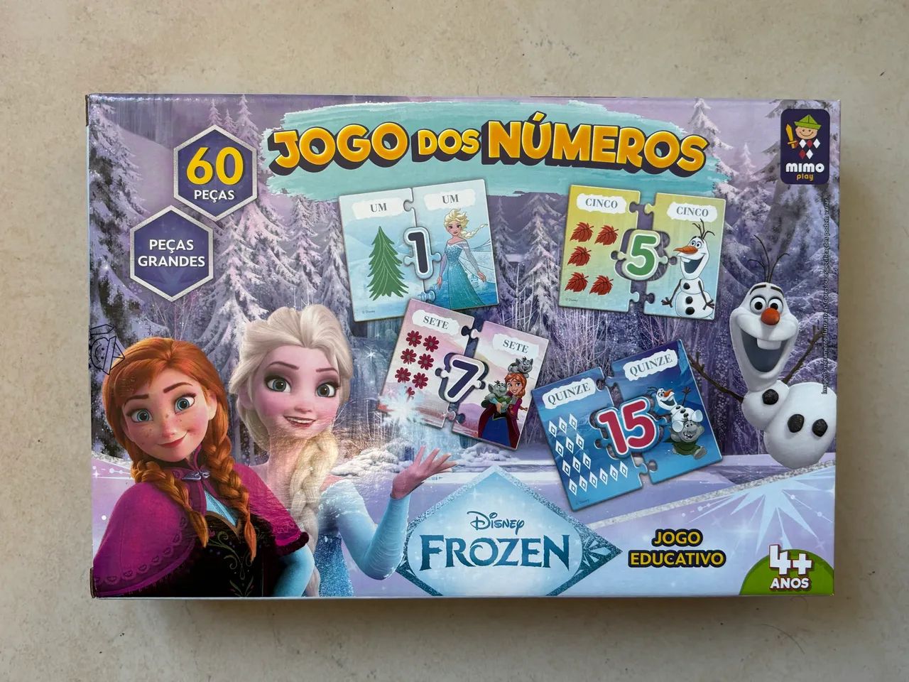 Jogo dos Números - Frozen - Quebra Cabeça