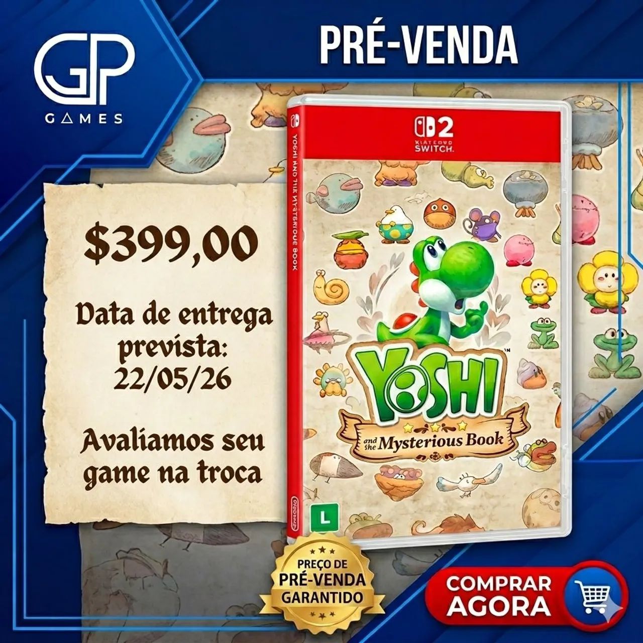Yoshi and the Mysterious book - garanta já sua mídia física