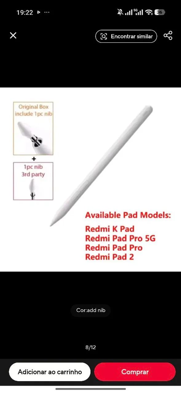 Caneta Stylus com defeito