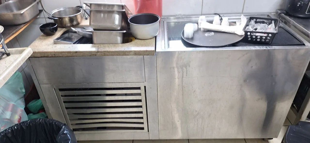 freezer de inox com pia - Foto 2