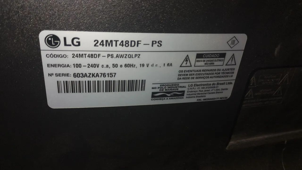 Vendo TVs 24 Polegadas LG não e smart