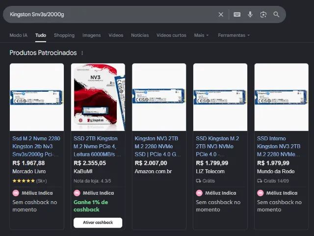 SSD Kingston Snv3s/2000g 2tb! - Foto 3