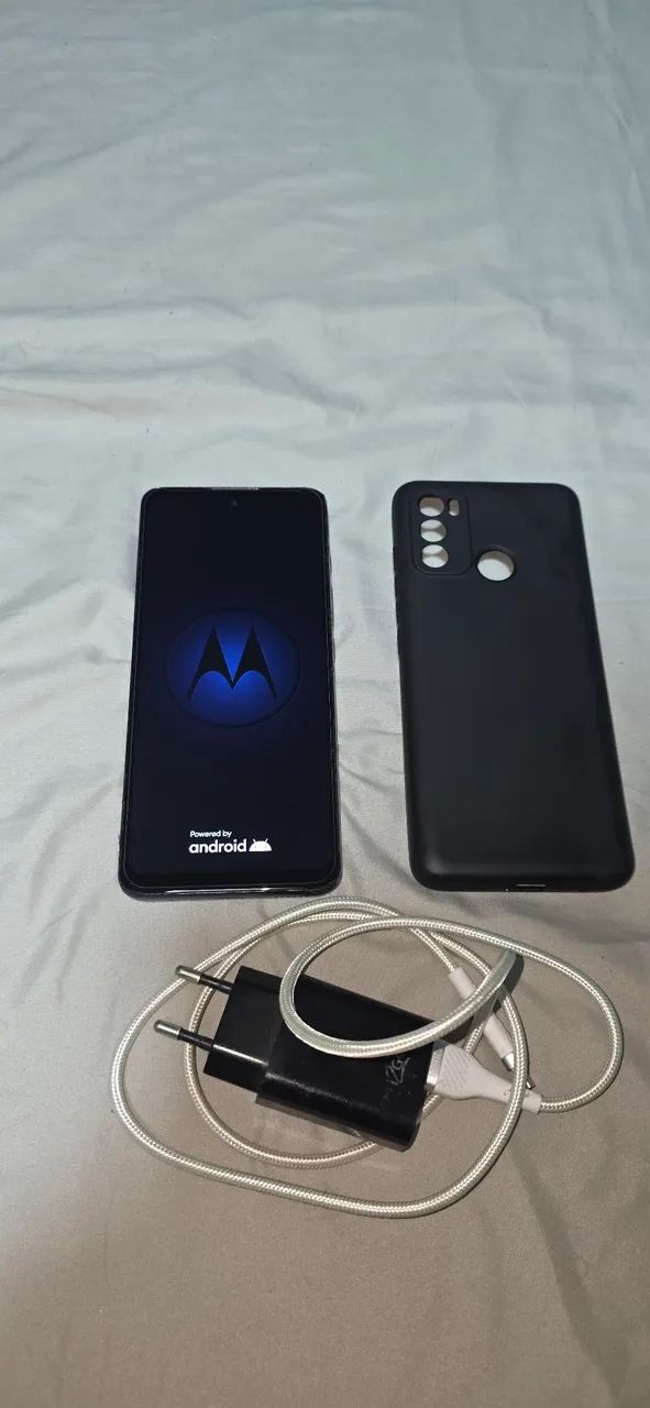 VENDO CELULAR MOTOROLA MOTO G60 AZUL COMPLETO FUNCIONANDO PERFEITAMENTE  - Foto 4