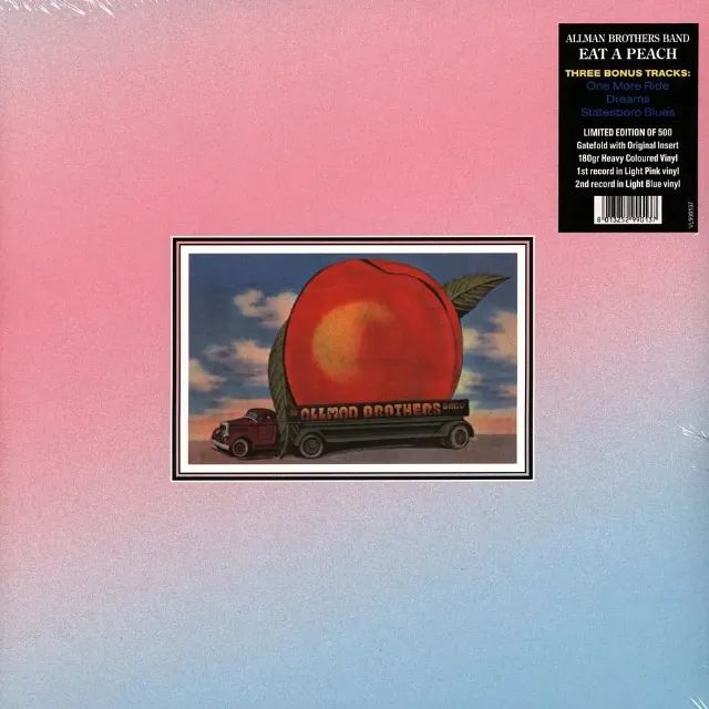 LP The Allman Brothers Band - Eat A Peach (Importado, Pink, Blue