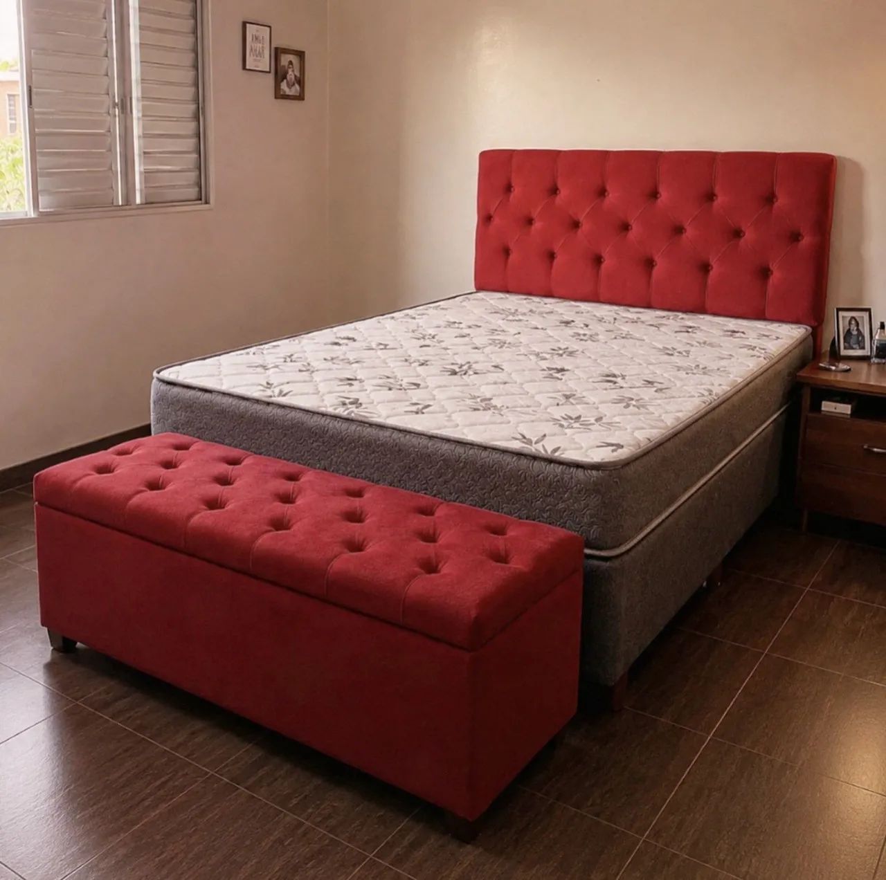 Cama Box Casal e Kit 
